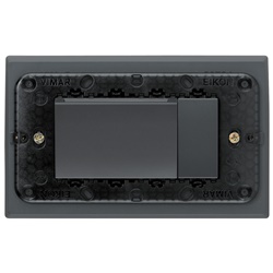 Programmatore carte transponder 4 moduli grigio per placca Eikon tavolo
