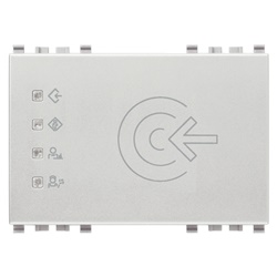Lettore transponder esterno KNX 2 relè 4A 24V 2 ingressi alimentazione 12-24V Next 3 moduli