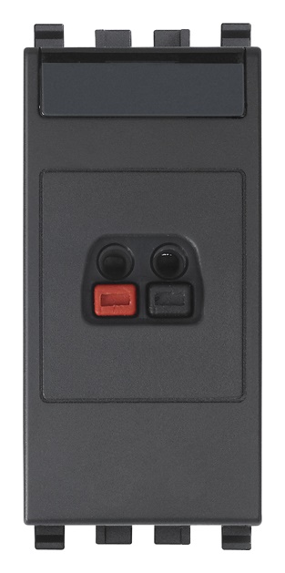 Connettore diffusore sonoro grigio a molla per impianti audio