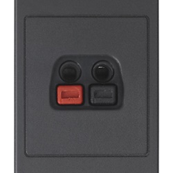 Connettore diffusore sonoro grigio a molla per impianti audio