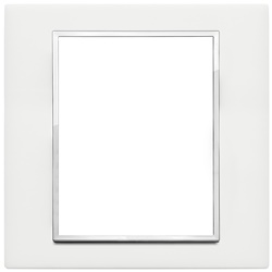 Placca 8 moduli Corian Glacier Ice design moderno per installazioni elettriche