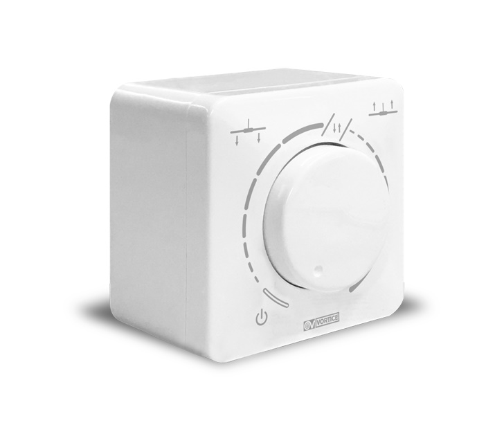 Potenziometro parete regolazione ventilatori Nordik Eco installazione DIN