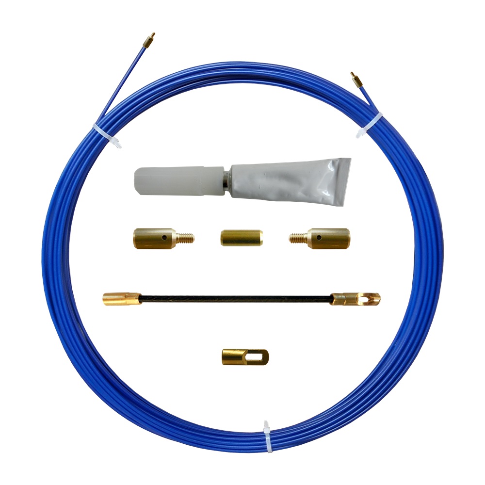 Sonda fibra vetro Ø5 mm 60 m testa flessibile terminali M4 installazioni elettriche rapide