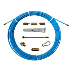 Sonda fibra di vetro Ø 6,7 mm 80 m con terminali M5 intercambiabili e testa flessibile per installazioni elettriche rapide e precise