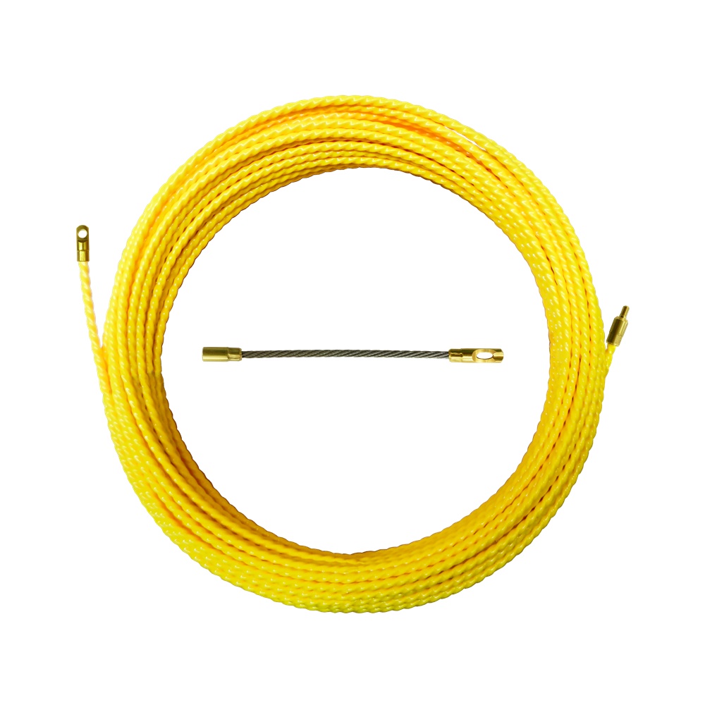 Sonda monofilo poliestere elicoidale Ø5 mm 30 m testa flessibile M4 occhiello tirante fisso per installazioni rapide e sicure