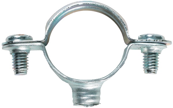 Collari semplici zincati 20 mm scatola 15 pezzi fissaggio tubi rame