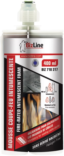 Schiuma intumescente tagliafuoco 2 ore 400 ml per sigillatura passaggi cavi impermeabile fumi gas calore