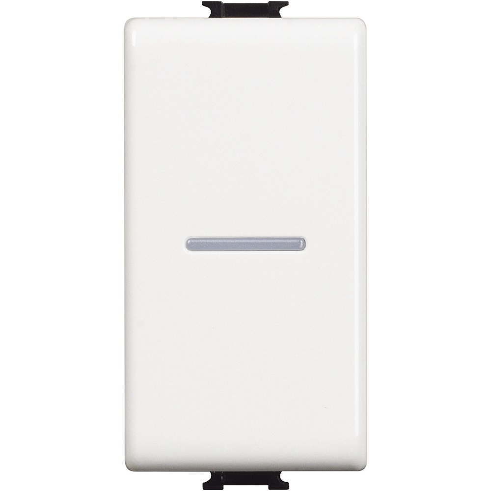 Pulsante elettrico Matix 1P NO 10A 1 modulo bianco per comando affidabile e installazioni standard