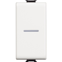 Pulsante elettrico Matix 1P NO 10A 1 modulo bianco per comando affidabile e installazioni standard