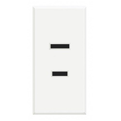Presa elettrica bipolare 2P 15A 127/250V standard americano bianco per uso residenziale e professionale
