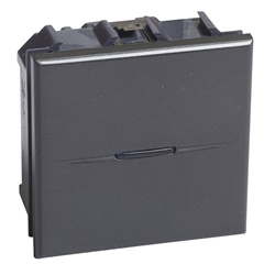 Interruttore AXO 1P 10A 2 moduli antracite compatto per lampade fino 2500W