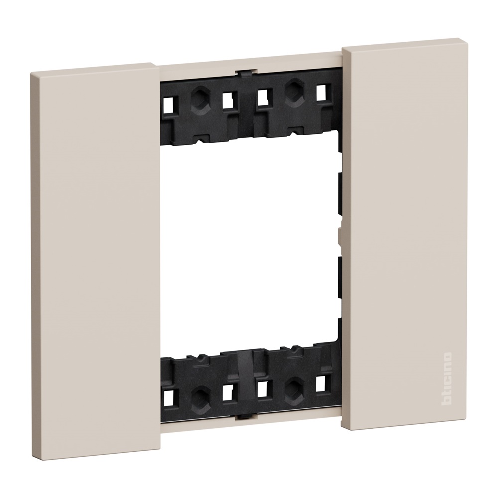 Placca da incasso 2 moduli sabbia Living Now per installazioni elettriche interne