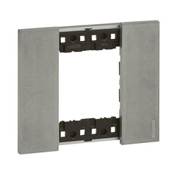 Placca Living Now 2 moduli Moon in zama per impianti elettrici design moderno