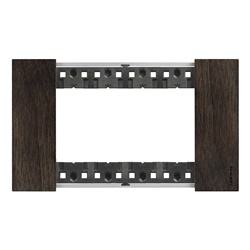 Placca Living Now 4 moduli legno noce design moderno per interni