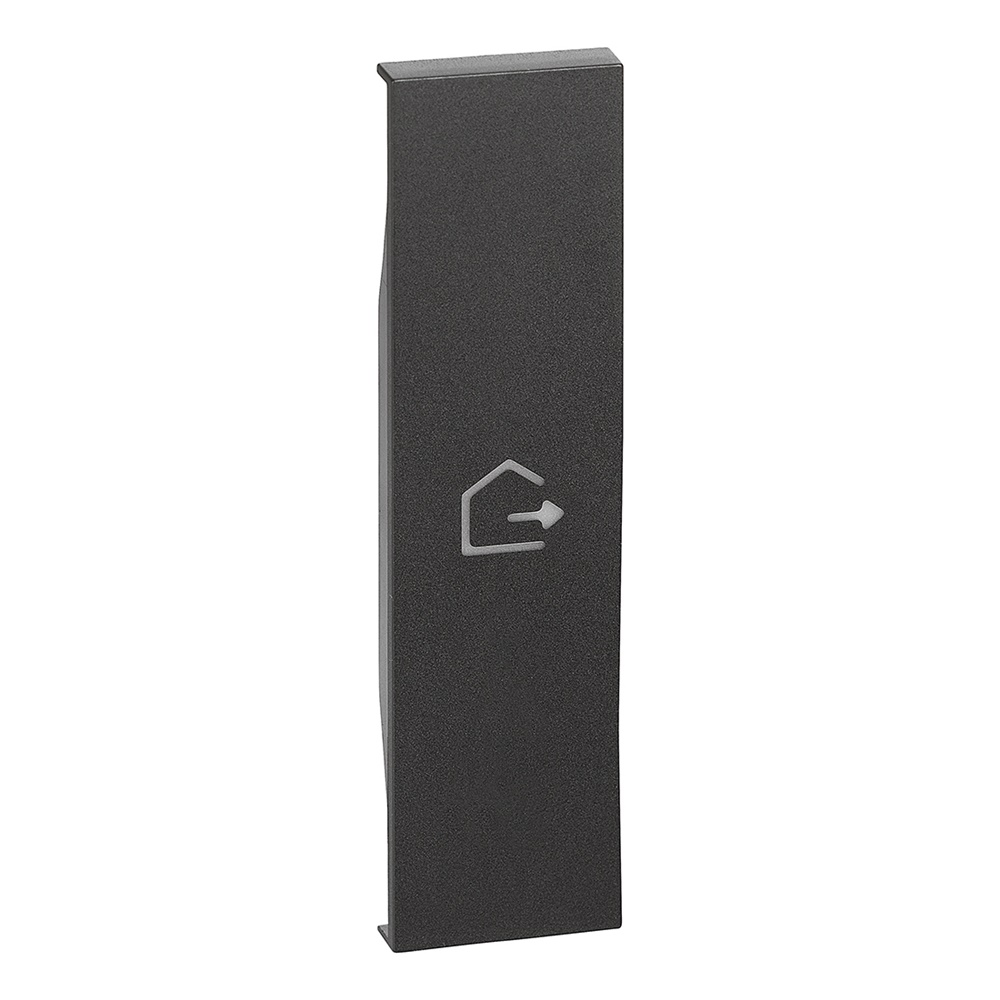 Cover illuminabile uscita 1 modulo nero per attuatori e comandi serie L.NOW