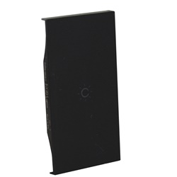Cover nera illuminabile 2 moduli simbolo luce per attuatore e comando elettrico