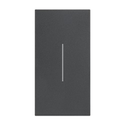 Cover comando illuminabile 2 moduli nero per serie L.NOW applicazioni elettriche