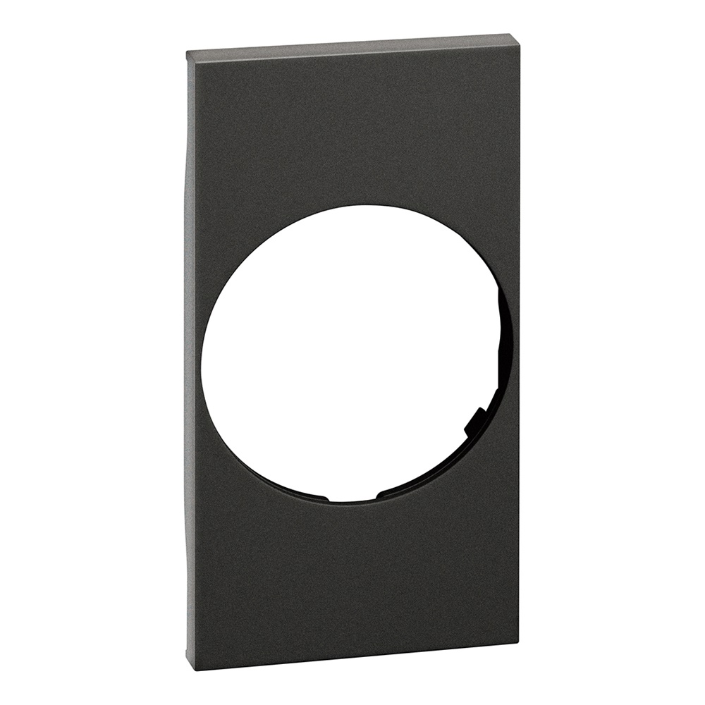 Cover presa elettrica L.NOW tipo FR/GER 2 moduli nera per installazioni sicure