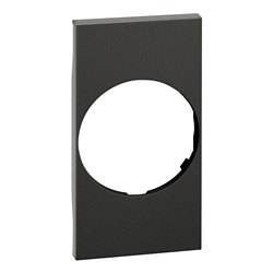 Cover presa elettrica L.NOW tipo FR/GER 2 moduli nera per installazioni sicure