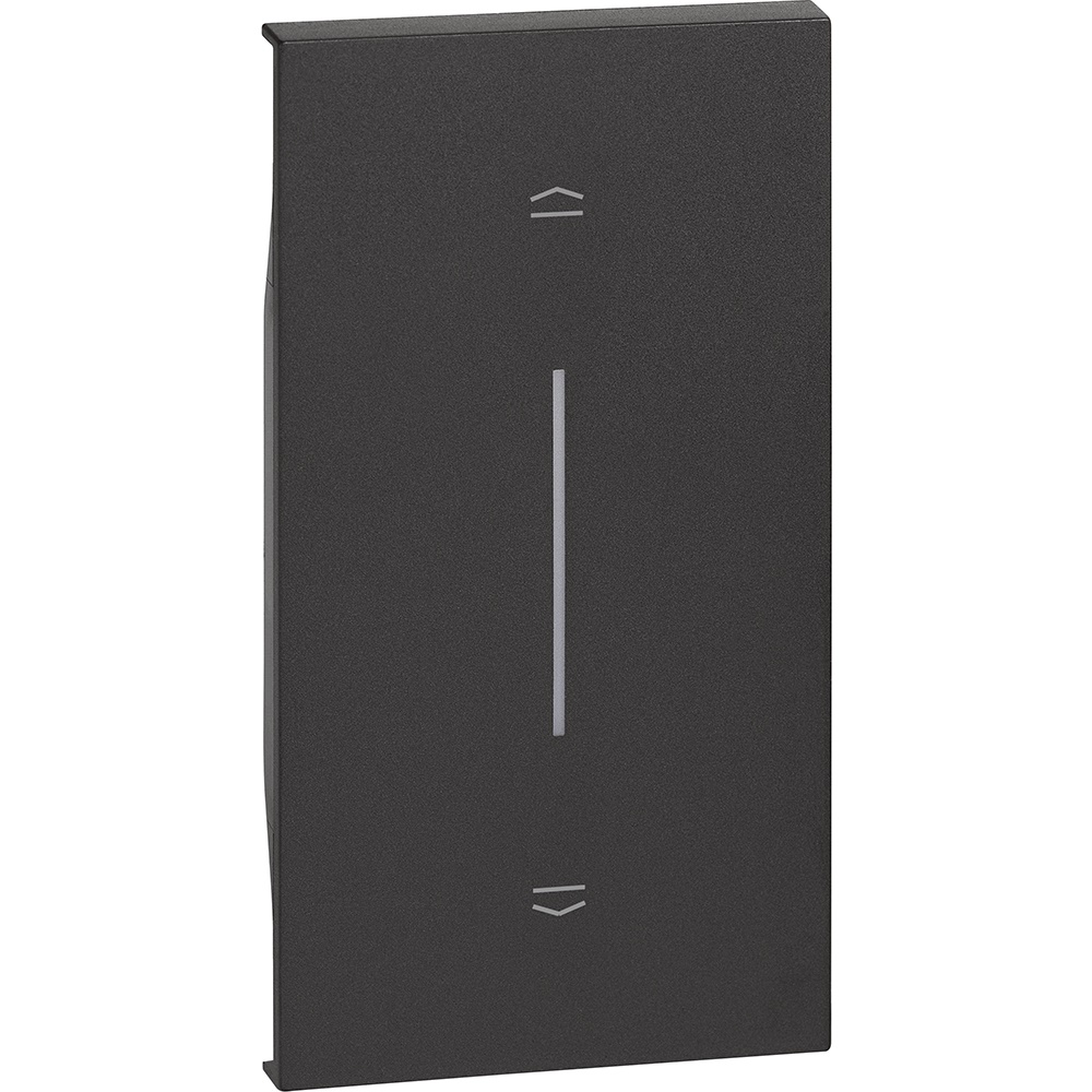 Cover comando tapparelle 2 moduli nero design moderno materiali sicuri uso residenziale e commerciale