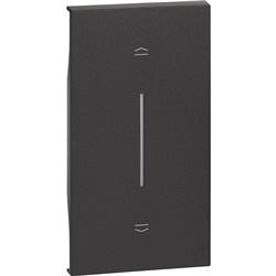 Cover comando tapparelle 2 moduli nero design moderno materiali sicuri uso residenziale e commerciale