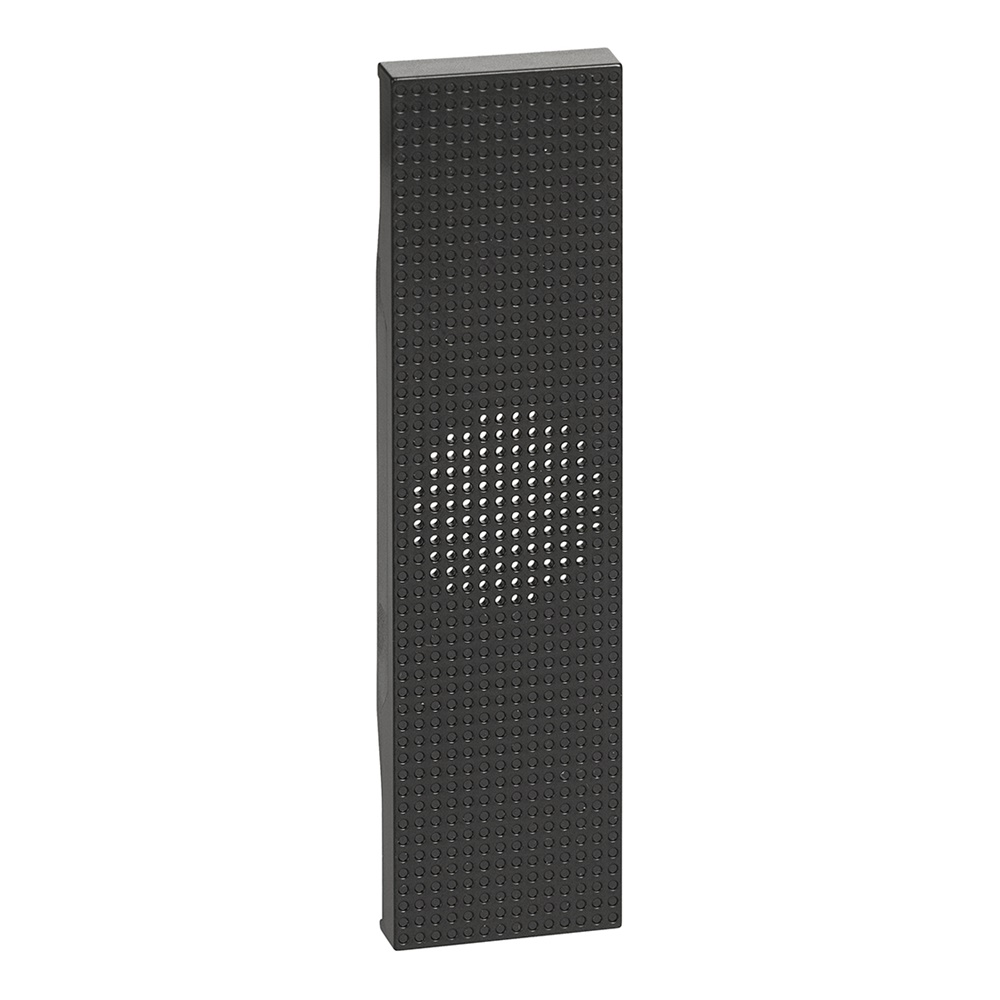 Cover suoneria ronzatore 1 modulo nero alta qualità materiali privi alogeni per impianti elettrici