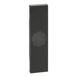 Cover suoneria ronzatore 1 modulo nero alta qualità materiali privi alogeni per impianti elettrici