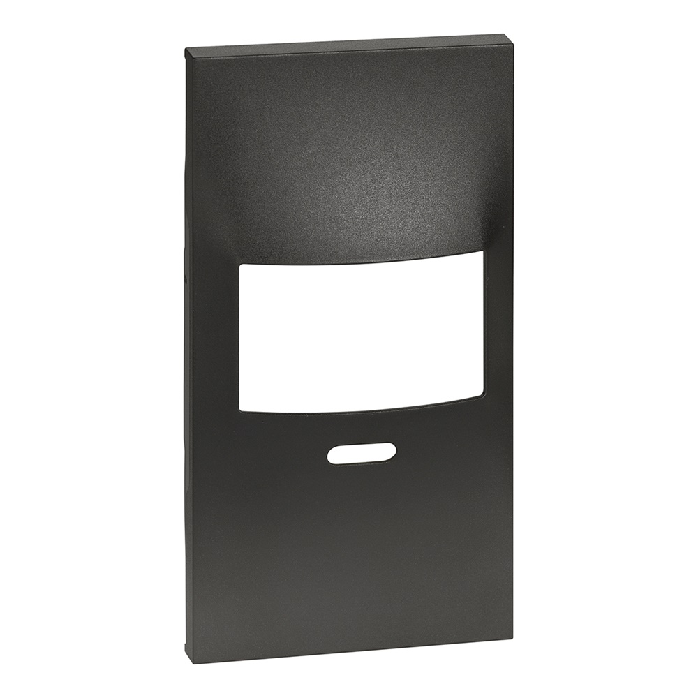Cover IR nera 2 moduli con selettore per interruttori impianti elettrici professionali