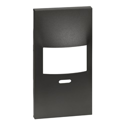 Cover IR nera 2 moduli con selettore per interruttori impianti elettrici professionali