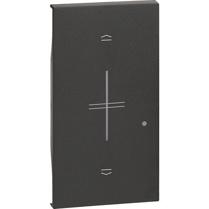 Cover tapparella connesso 2 moduli nero per comando L.NOW sistema domotico
