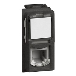 Connettore RJ11 4/6 K10 nero per trasmissione dati e telefonia installazioni residenziali e professionali