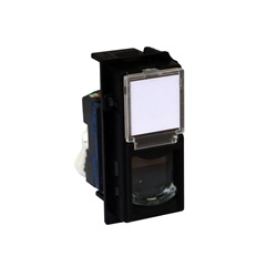 Connettore RJ45 Toolless UTP Cat6 Nero per reti cablate installazioni professionali