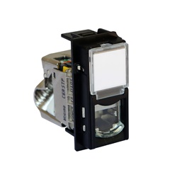 RJ45 Toolless STP Cat6A connettore nero per trasmissione dati e telefonia