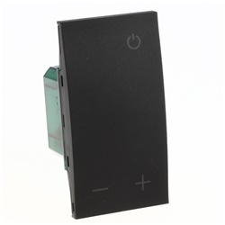 Termostato digitale L.NOW nero con display retroilluminato controllo temperatura singola zona fan coil gestione impianti automazione