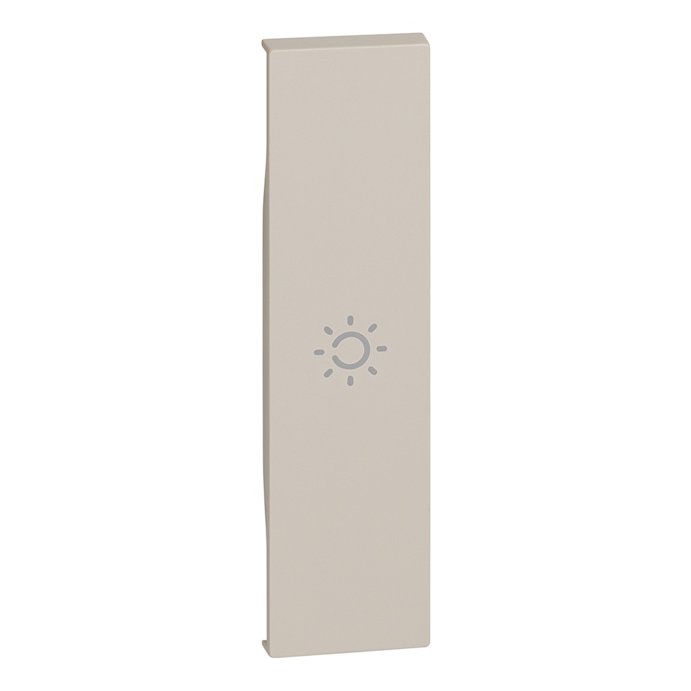 Cover comando luce 1 modulo simbolo luce sabbia per interruttori BTIKM01A