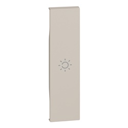 Cover comando luce 1 modulo simbolo luce sabbia per interruttori BTIKM01A