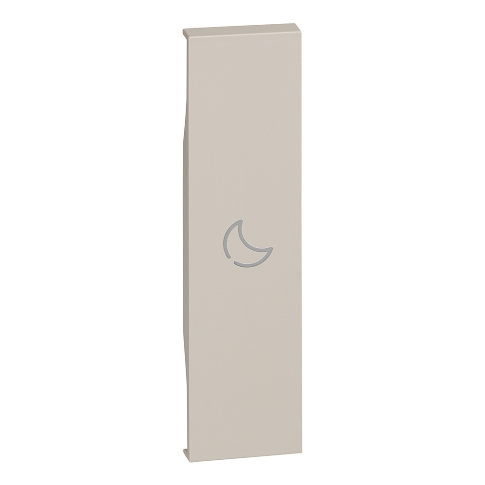 Cover illuminabile simbolo LETTO 1 modulo sabbia per attuatore e comandi BTICINO L.NOW
