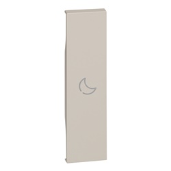 Cover illuminabile simbolo LETTO 1 modulo sabbia per attuatore e comandi BTICINO L.NOW
