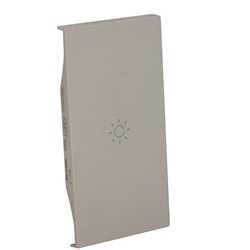 Cover illuminabile simbolo luce 2 moduli sabbia per attuatori L.NOW controllo risveglio