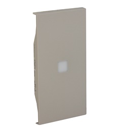 Cover illuminabile per attuatore 2 moduli sabbia per comando L.NOW
