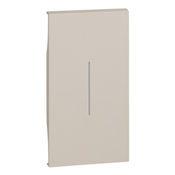 Cover comando illuminabile 2 moduli sabbia per serie L.NOW uso civile e industriale