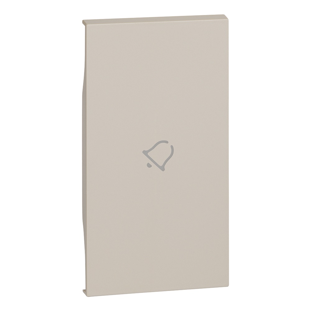 Cover comando campanello L.NOW 2 moduli sabbia alta qualità per impieghi elettrici residenziali e commerciali