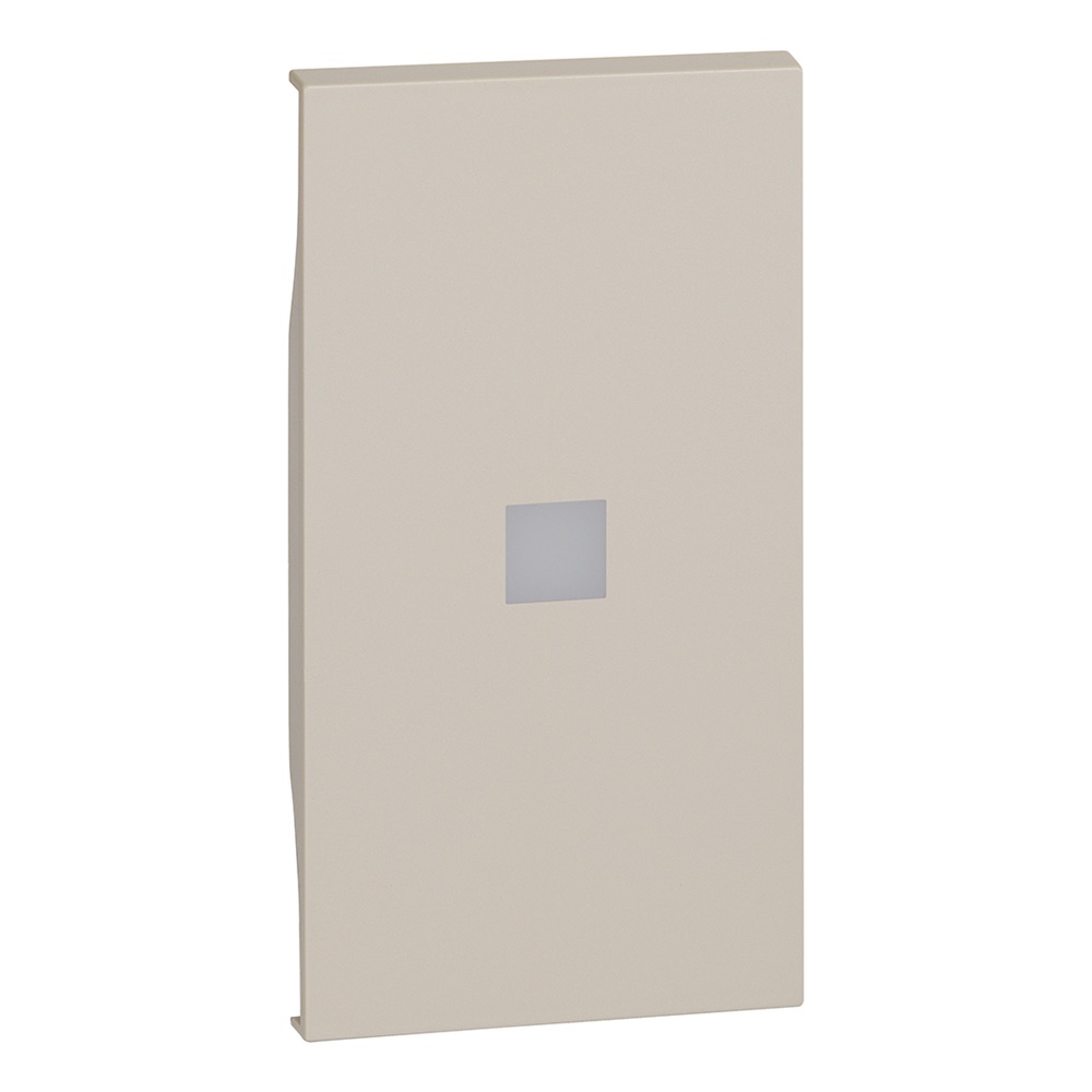 Cover comando personalizzabile L.NOW 2 moduli sabbia illuminabile alta luminosità