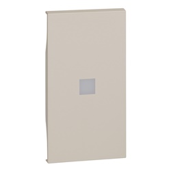 Cover comando personalizzabile L.NOW 2 moduli sabbia illuminabile alta luminosità