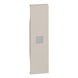 Cover comando illuminabile L.NOW 1 modulo sabbia alta luminosità per impianti elettrici