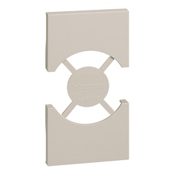 Cover presa elettrica BTicino 2 moduli sabbia per installazioni standard Italia/Germania
