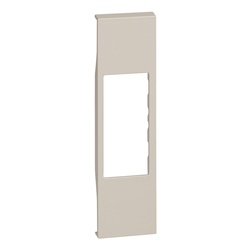 Cover RJ11/RJ45 con lampada integrata sabbia per installazioni elettriche professionali