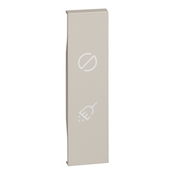 Cover commutatore hotel 1 modulo illuminabile segnalazione non disturbare sabbia