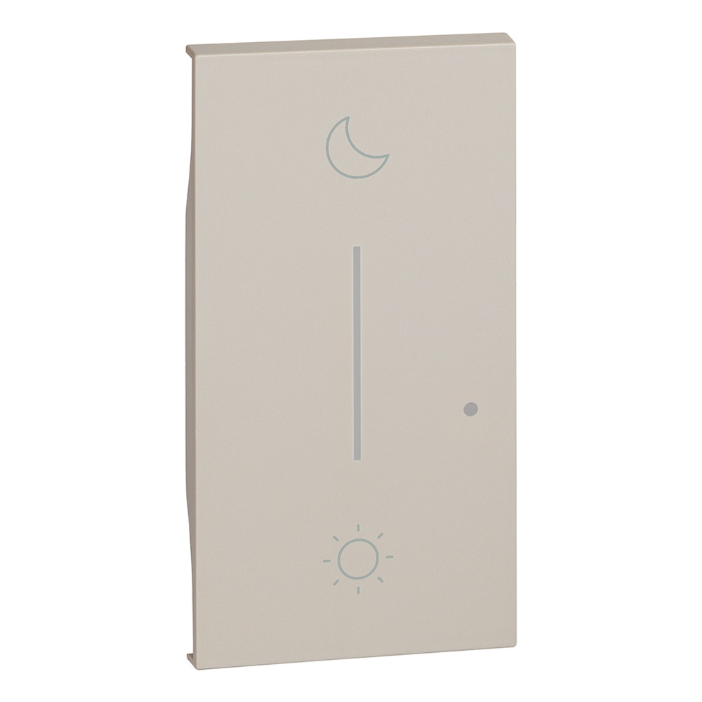 Cover illuminabile Notte&Giorno wireless 2 moduli sabbia per comando scenario smart home