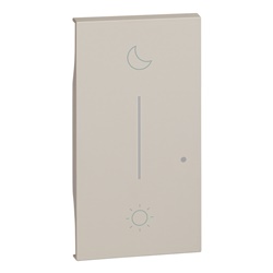 Cover illuminabile Notte&Giorno wireless 2 moduli sabbia per comando scenario smart home